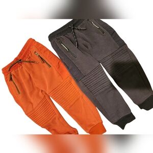 Mayoral taupe OR rust sweatpants with reinforced quilted knee in size 3T.